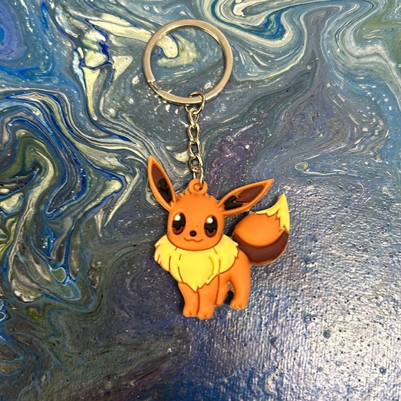 Pokémon Eevee 3D Key Chain new - Picture 1 of 5